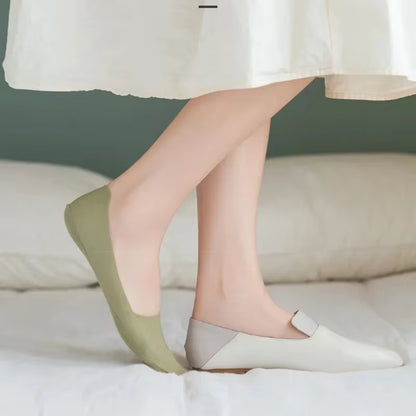 3 Pairs Women Socks High Quality Matching Casual Socks Summer Thin Cotton Bottom Non-Slip Invisible Low Short Socks Breathable