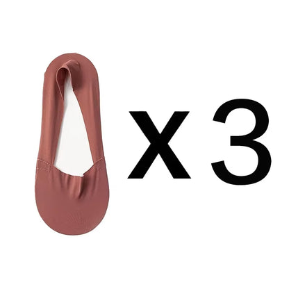 3 Pairs Women Socks High Quality Matching Casual Socks Summer Thin Cotton Bottom Non-Slip Invisible Low Short Socks Breathable
