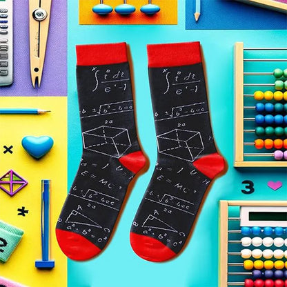 Men'S Socks Funny Big Size Alien Delicious Food Print Colorful Snacks Burger Pizza Happy Harajuku Skate Cotton Sokken