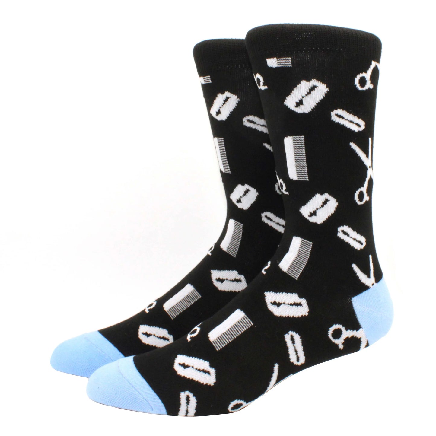 Men'S Socks Funny Big Size Alien Delicious Food Print Colorful Snacks Burger Pizza Happy Harajuku Skate Cotton Sokken