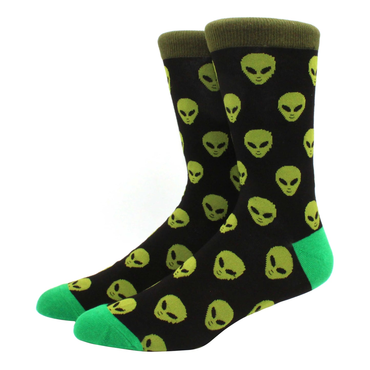 Men'S Socks Funny Big Size Alien Delicious Food Print Colorful Snacks Burger Pizza Happy Harajuku Skate Cotton Sokken