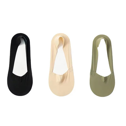 3 Pairs Women Socks High Quality Matching Casual Socks Summer Thin Cotton Bottom Non-Slip Invisible Low Short Socks Breathable
