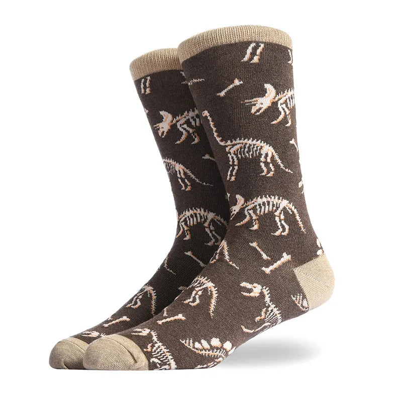 Men'S Socks Funny Big Size Alien Delicious Food Print Colorful Snacks Burger Pizza Happy Harajuku Skate Cotton Sokken
